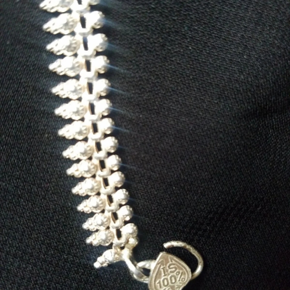 Silver anklet - Picture 2 of 3